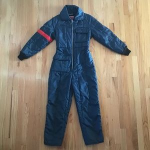 🚀SOLD ON INSTA🚀 Vintage 70s 80s USA Made Navy Blue JC Penney Snowsuit